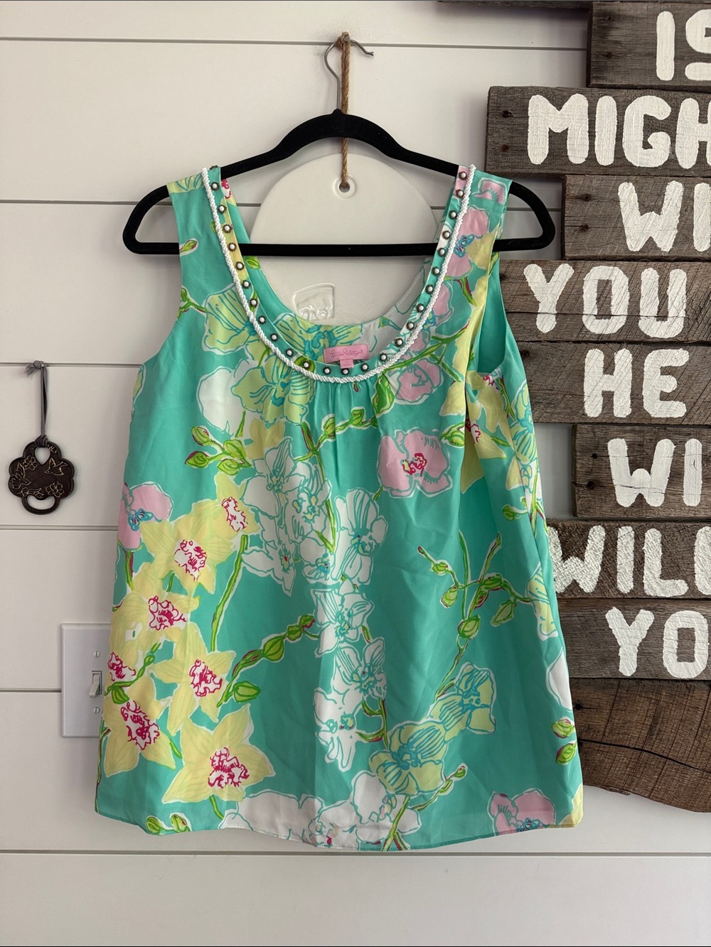 Lilly Pulitzer size 10 silk top
